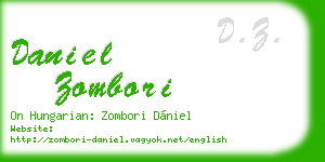 daniel zombori business card