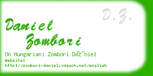 daniel zombori business card